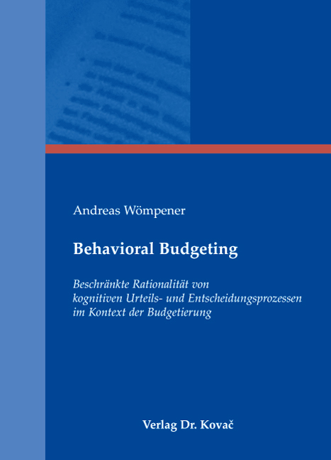 Doktorarbeit: Behavioral Budgeting