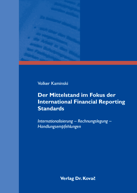Cover: Der Mittelstand im Fokus der International Financial Reporting Standards