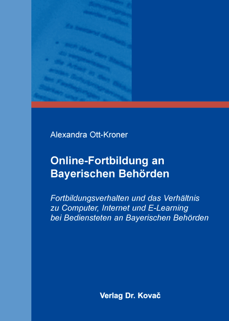 Cover: Online-Fortbildung an Bayerischen Behörden