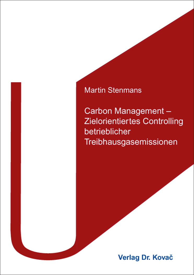 Cover: Carbon Management – Zielorientiertes Controlling betrieblicher Treibhausgasemissionen