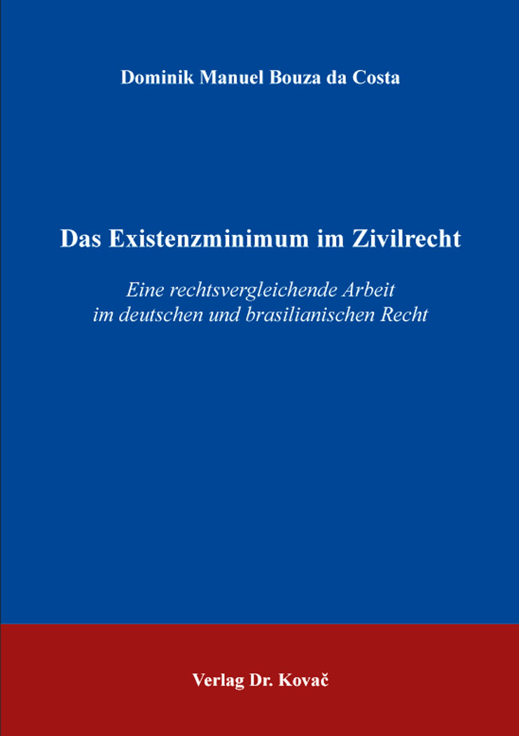 Cover: Das Existenzminimum im Zivilrecht