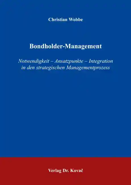 Cover: Bondholder-Management
