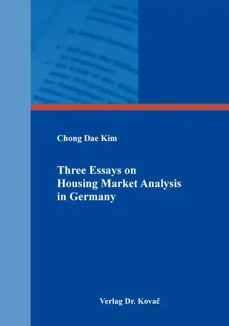 Cover: Three Essays on Housing Market Analysis in Germany