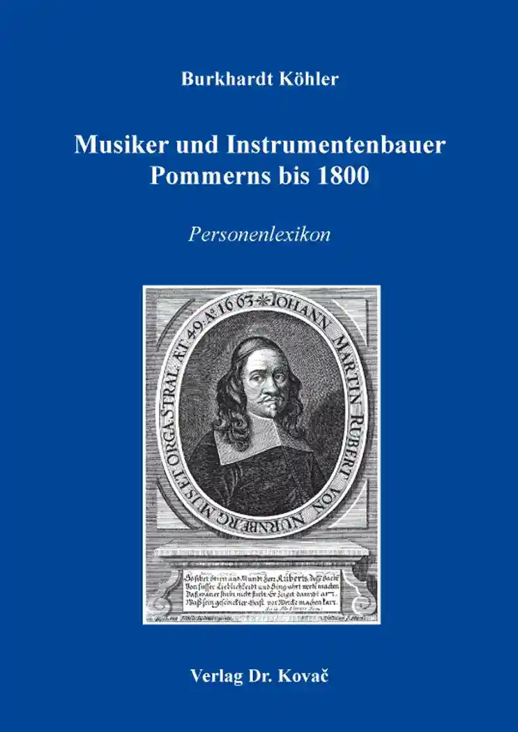 Cover: Musiker und Instrumentenbauer Pommerns bis 1800