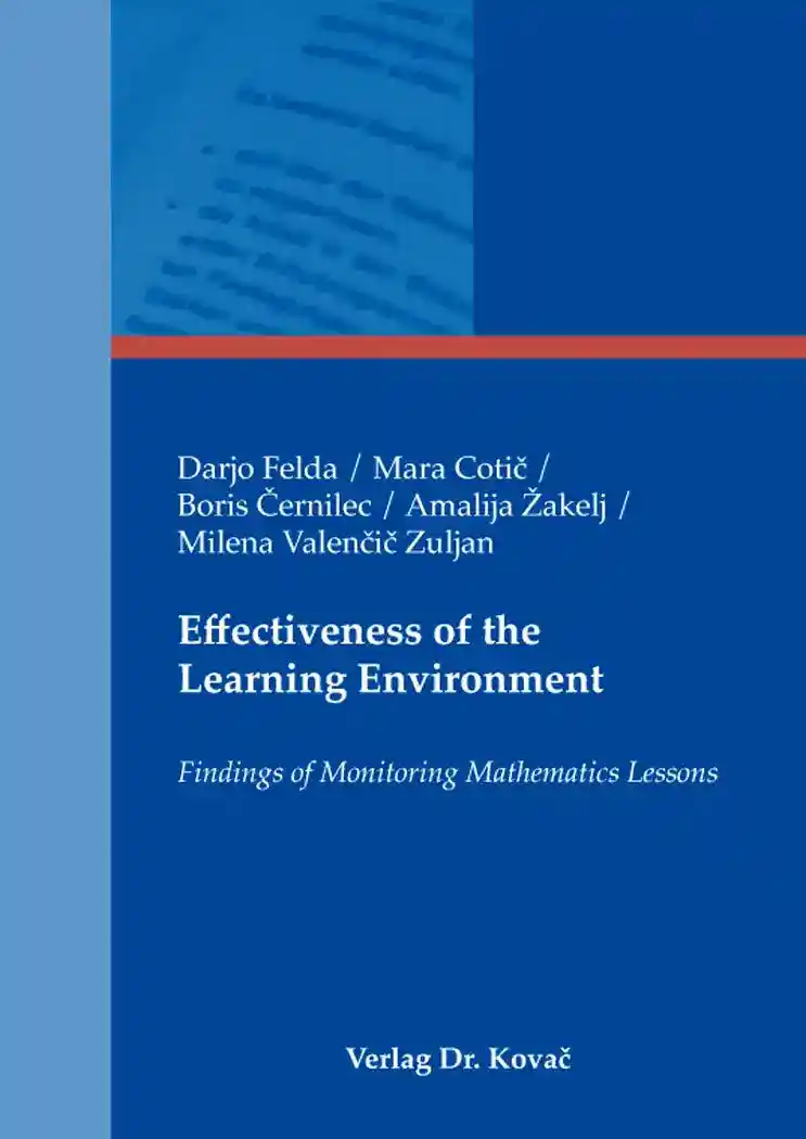 Cover: Effectiveness of the Learning Environment