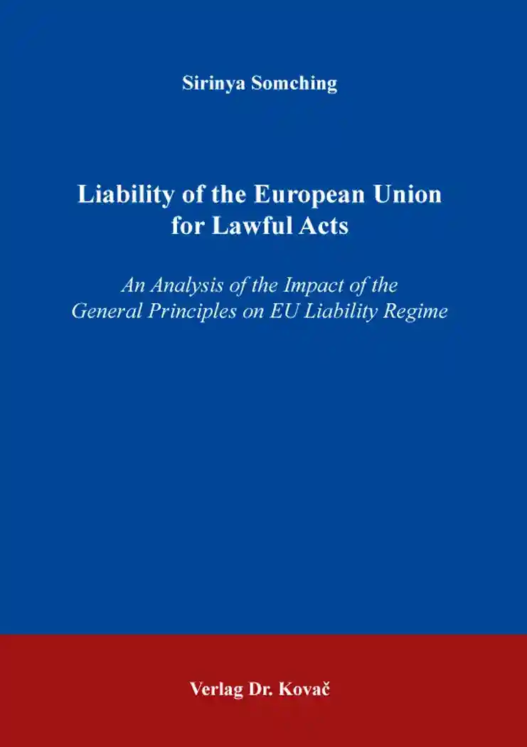 Cover: Liability of the European Union for Lawful Acts