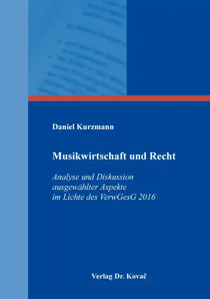 Cover: Musikwirtschaft und Recht