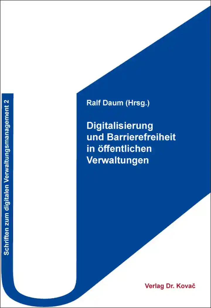 Cover: Digitalisierung und Barrierefreiheit in öffentlichen Verwaltungen