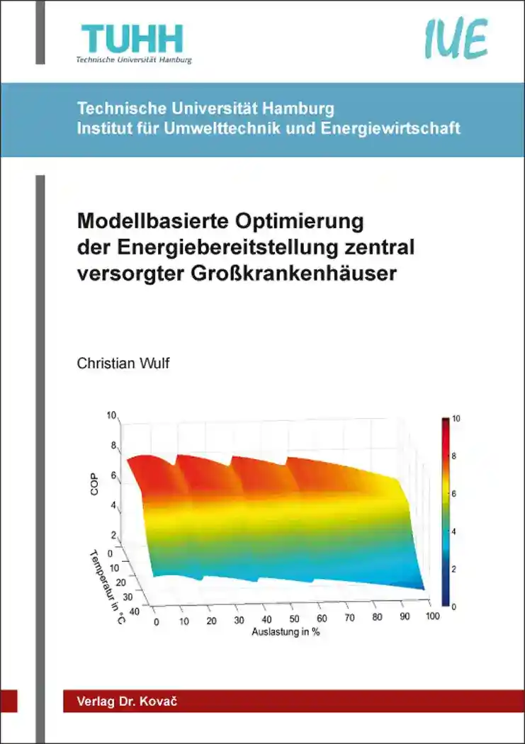 Cover: Modellbasierte Optimierung der Energiebereitstellung zentral versorgter Großkrankenhäuser