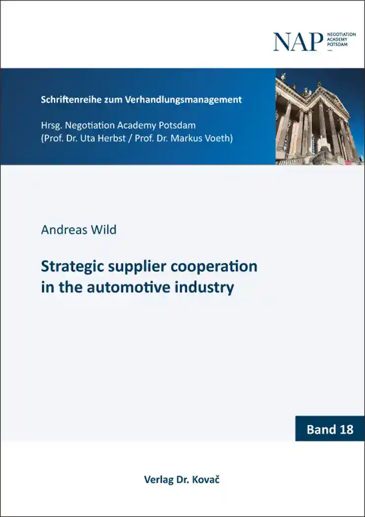 Cover: Strategic supplier cooperation in the automotive industry
