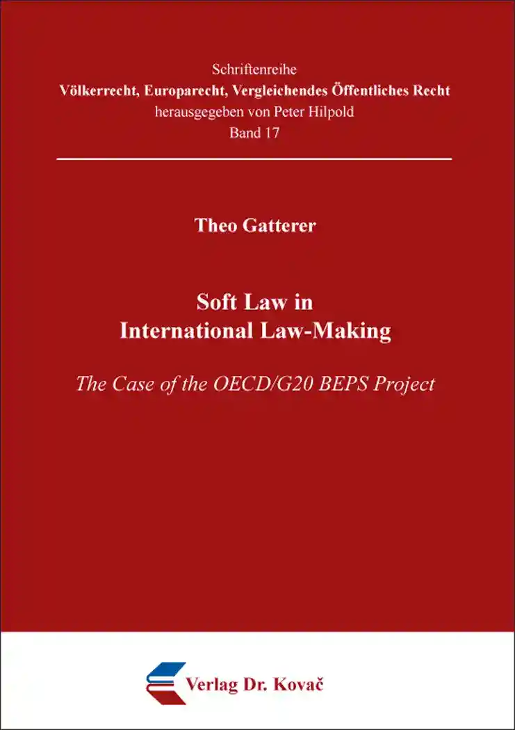 Cover: Soft Law in International Law-Making