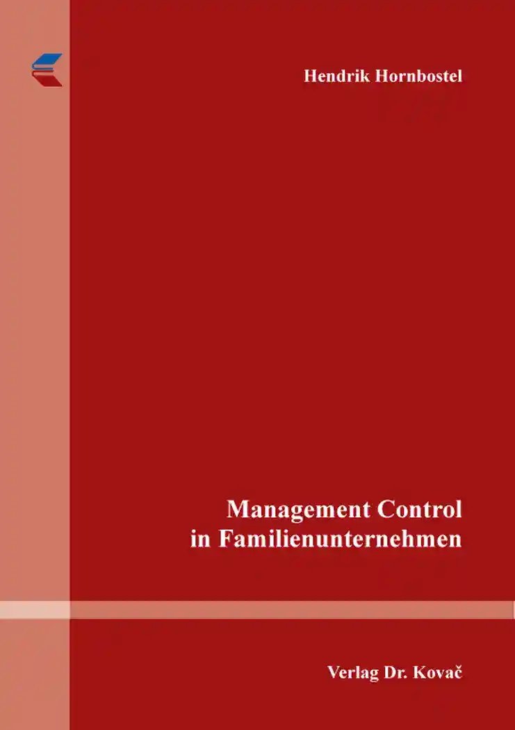 Cover: Management Control in Familienunternehmen