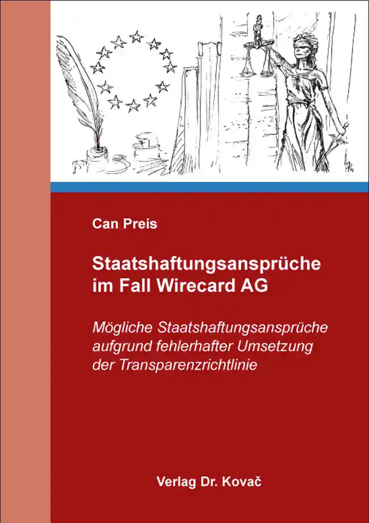 Cover: Staatshaftungsansprüche im Fall Wirecard AG