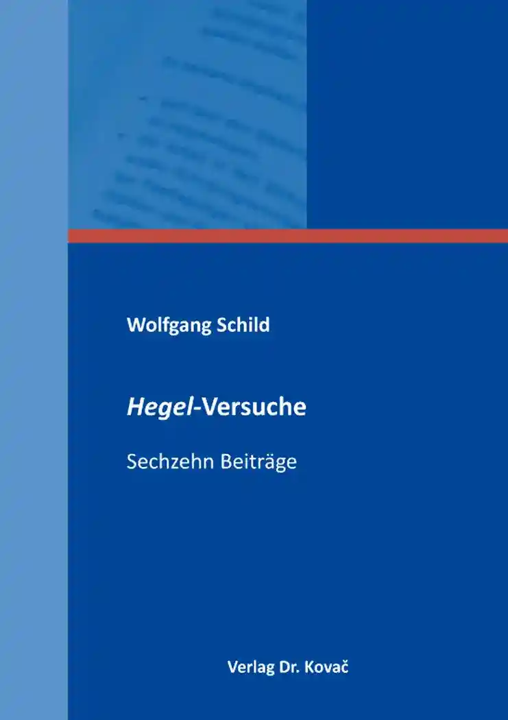 Cover: Hegel-Versuche