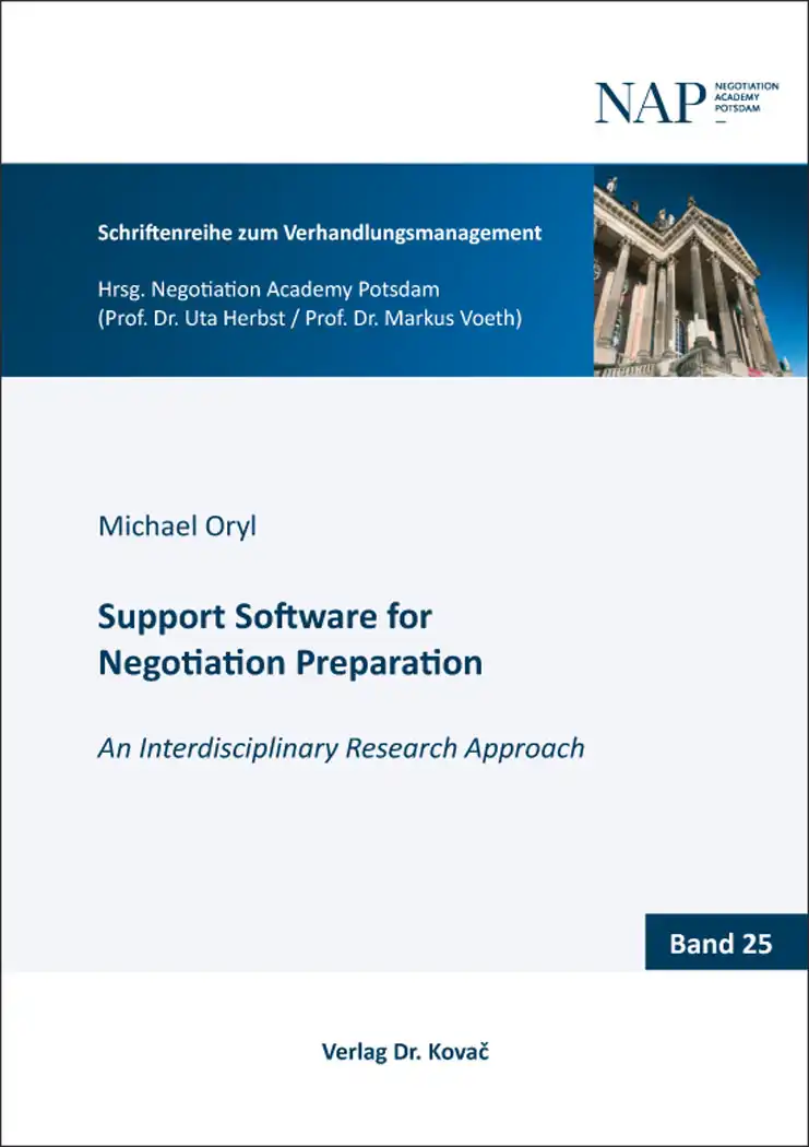  Doktorarbeit: Support Software for Negotiation Preparation
