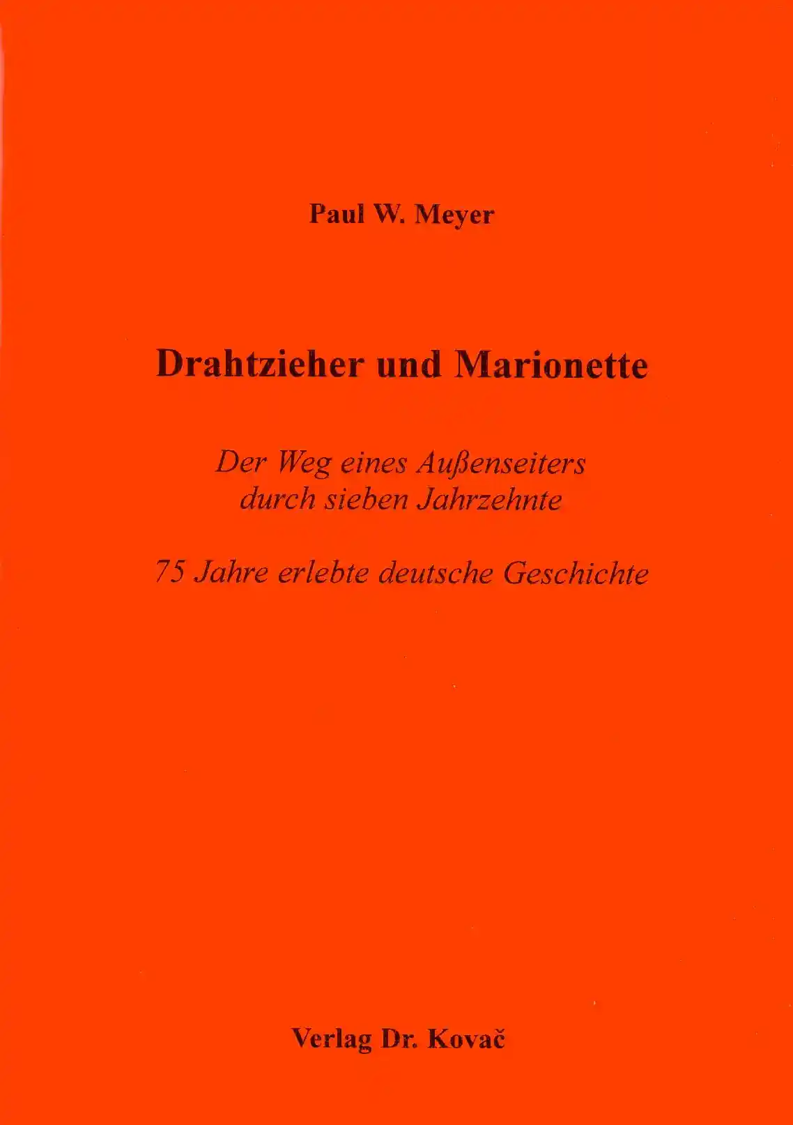 Cover: Drahtzieher und Marionette