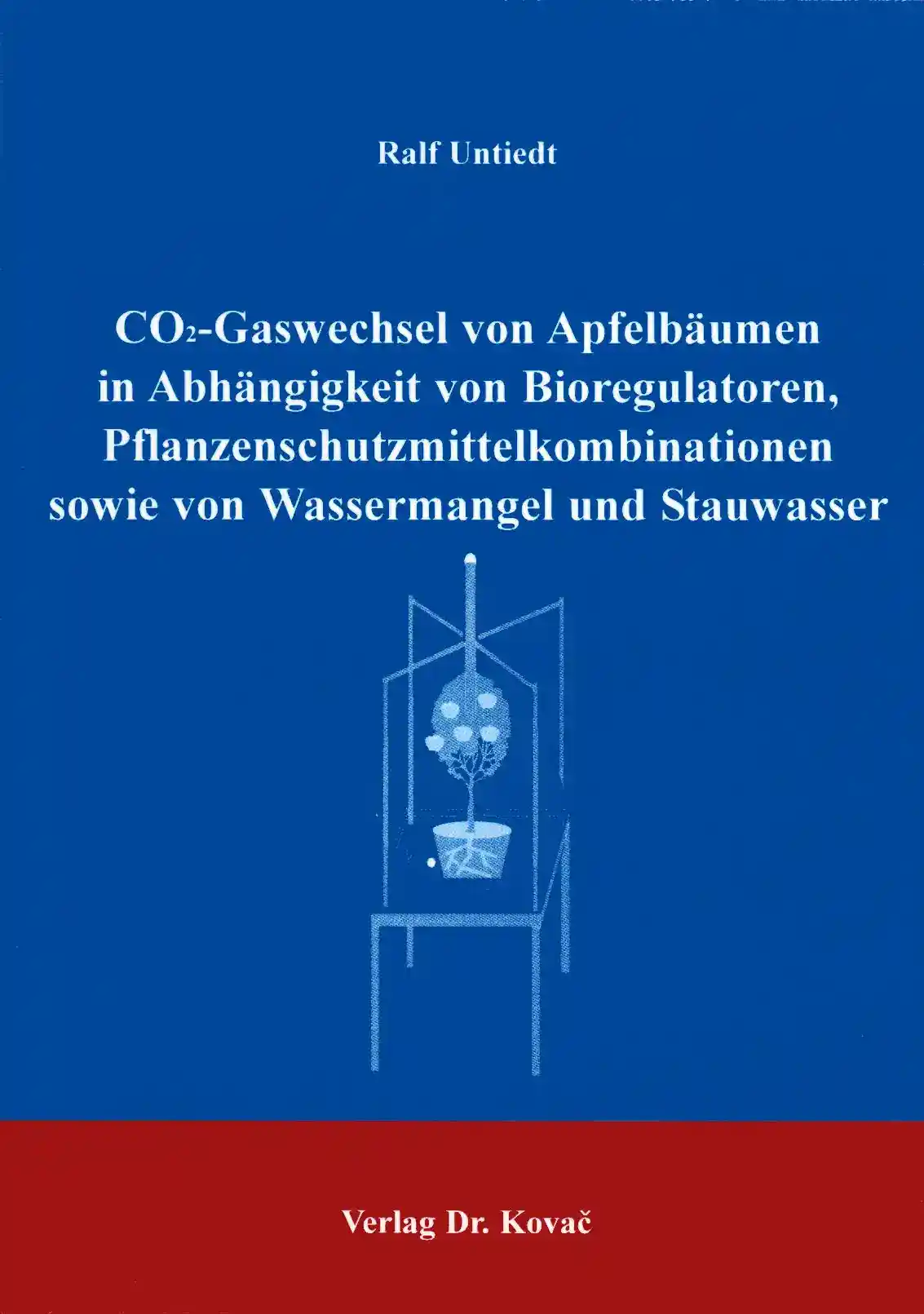 Cover: CO2-Gaswechsel von Apfelbäumen in Abhängigkeit von Bioregulatoren, Pflanzenschutzmittelkombinationen sowie von Wassermangel und Stauwasser