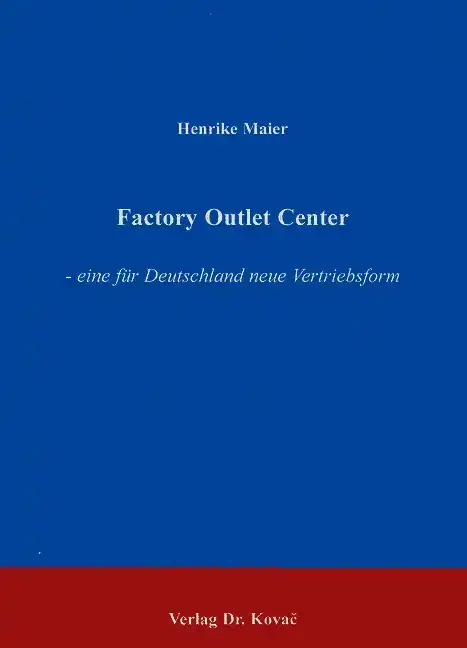 Dissertation: Factory Outlet Center