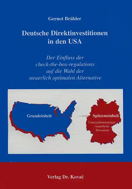 Deutsche Direktinvestitionen in den USA (Dissertation)