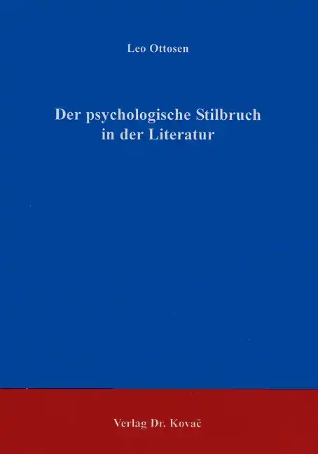 Forschungsarbeit: Der psychologische Stilbruch in der Literatur