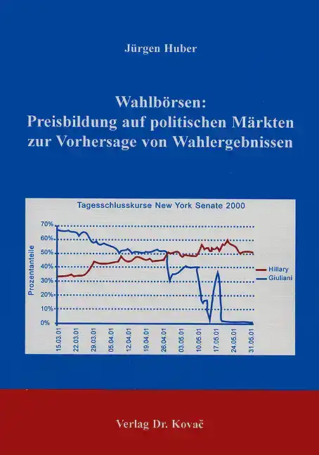  Doktorarbeit: Wahlbörsen: Preisbildung auf politischen Märkten zur Vorhersage von Wahlergebnissen