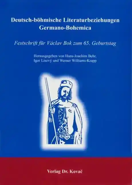 Festschrift: Deutschböhmische Literaturbeziehungen: GermanoBohemica