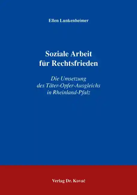 Cover: Soziale Arbeit für Rechtsfrieden