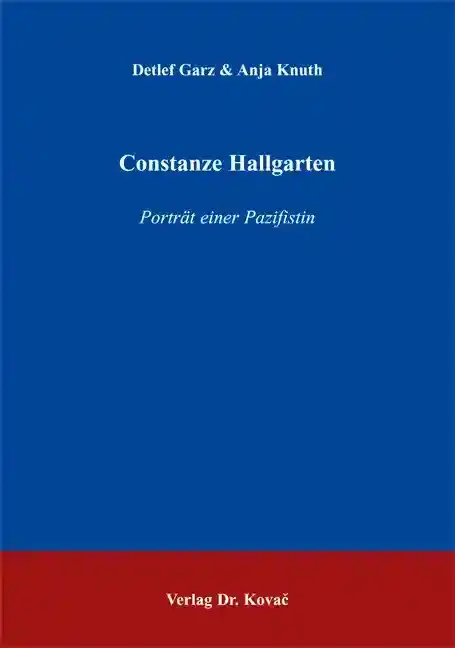 Constanze Hallgarten (Forschungsarbeit)
