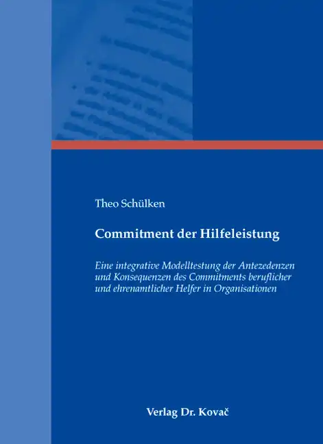 Dissertation: Commitment der Hilfeleistung