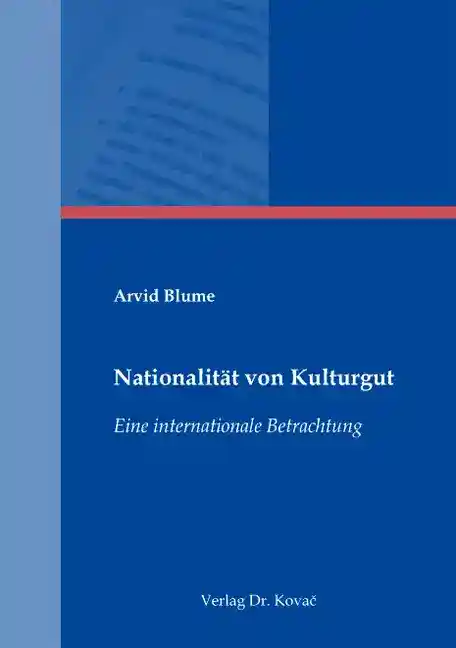 Nationalität von Kulturgut (Dissertation)