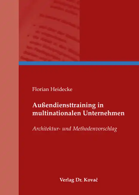 Dissertation: Außendiensttraining in multinationalen Unternehmen