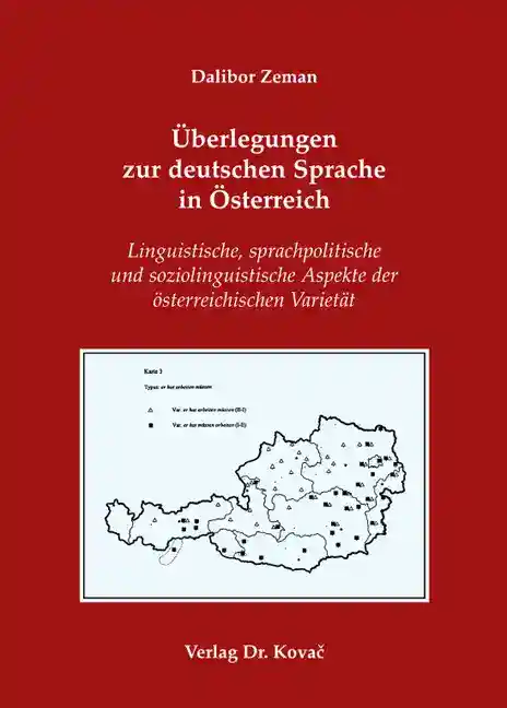 Cover: Überlegungen zur deutschen Sprache in Österreich