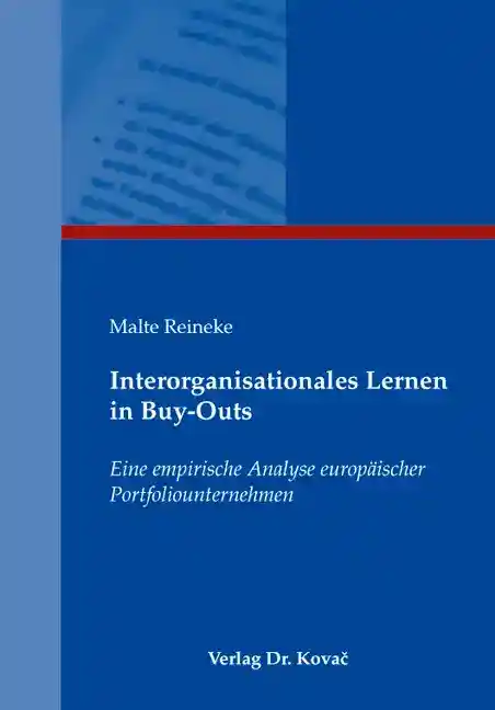 Cover: Interorganisationales Lernen in Buy-Outs