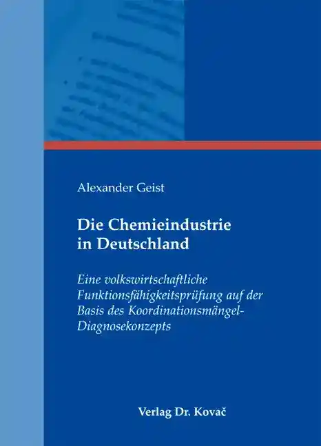 Cover: Die Chemieindustrie in Deutschland