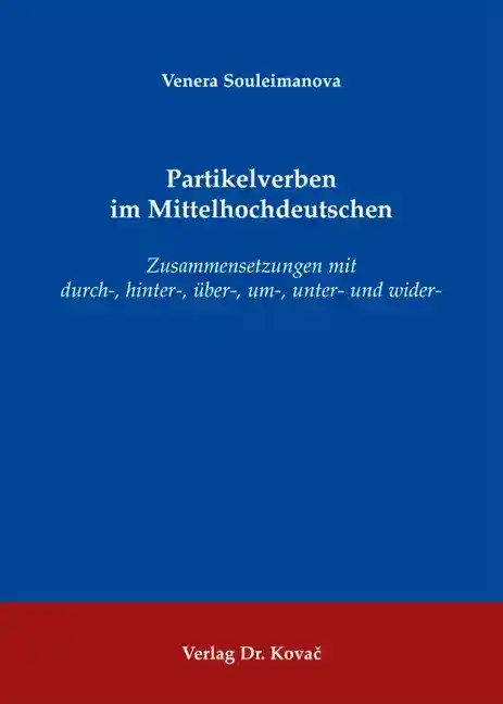 Cover: Partikelverben im Mittelhochdeutschen