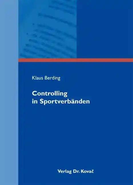 Cover: Controlling in Sportverbänden