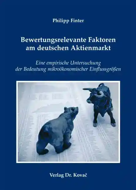 Cover: Bewertungsrelevante Faktoren am deutschen Aktienmarkt