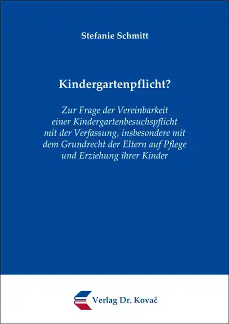 Cover: Kindergartenpflicht?