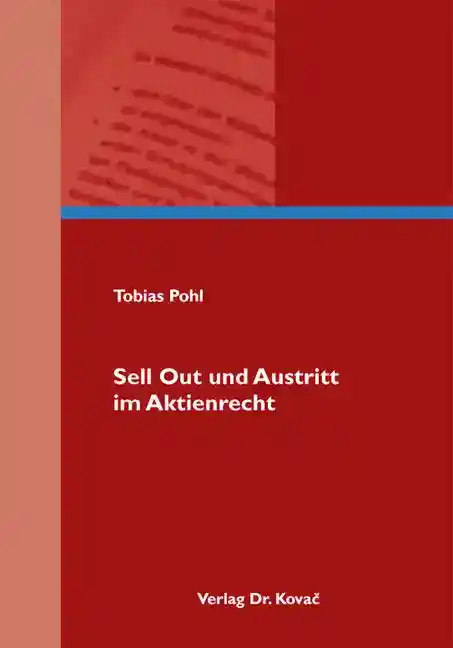 Cover: Sell Out und Austritt im Aktienrecht