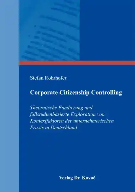 Cover: Corporate Citizenship Controlling