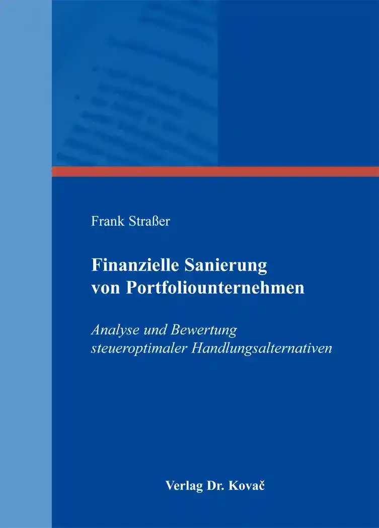 Cover: Finanzielle Sanierung von Portfoliounternehmen