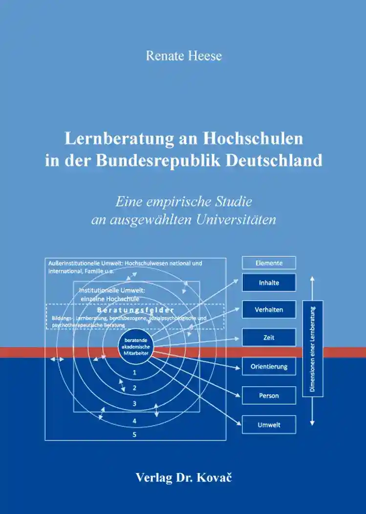 Cover: Lernberatung an Hochschulen in der Bundesrepublik Deutschland