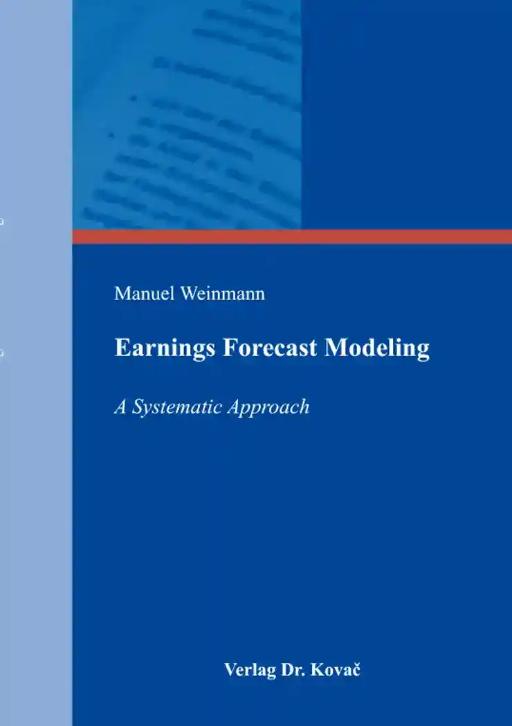 Cover: Earnings Forecast Modeling
