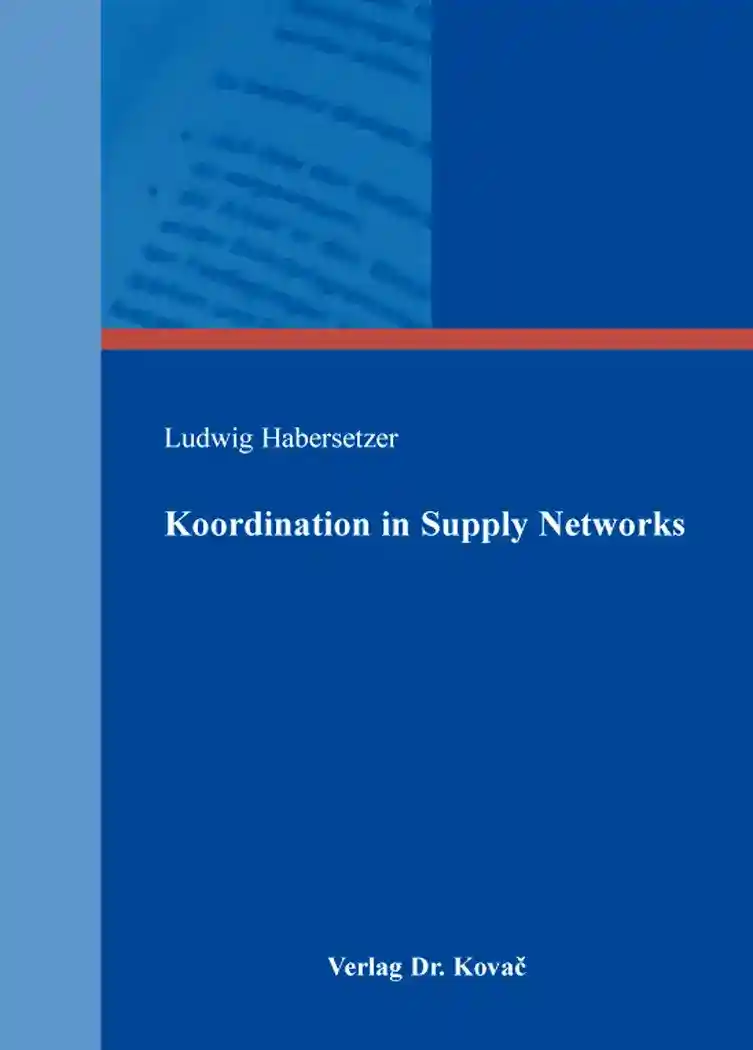 Cover: Koordination in Supply Networks
