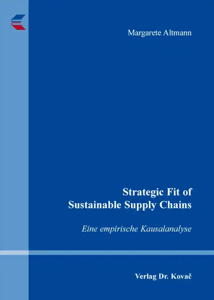 Cover: Strategic Fit of Sustainable Supply Chains