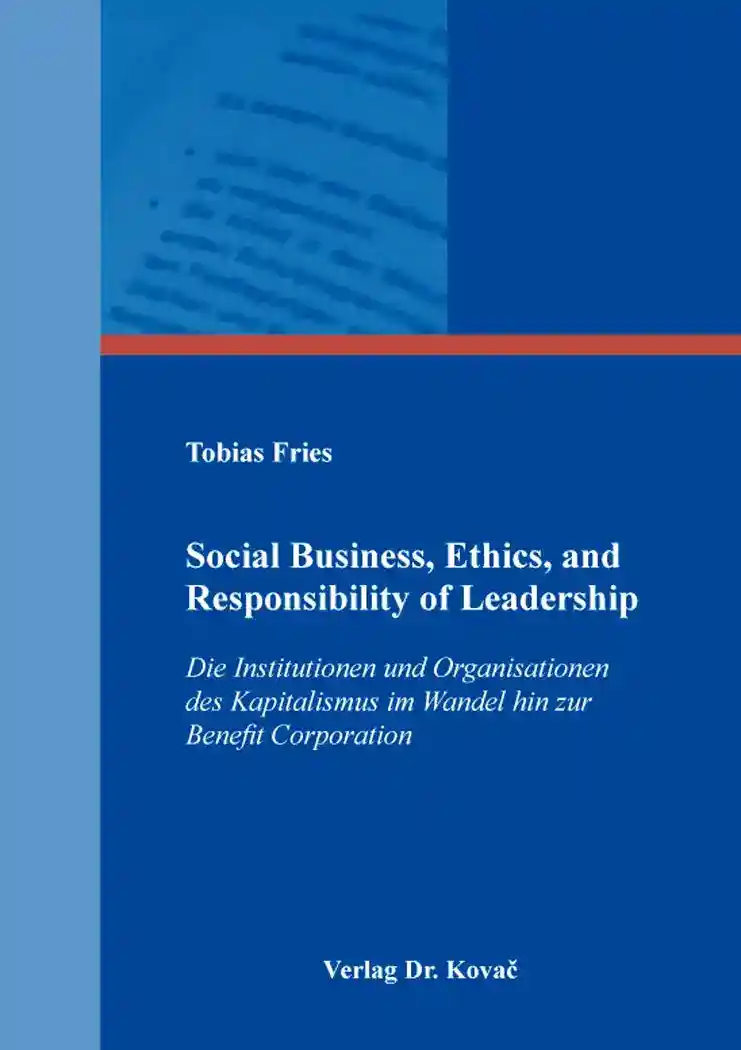 Cover: Social Business, Ethics, and Responsibility of Leadership