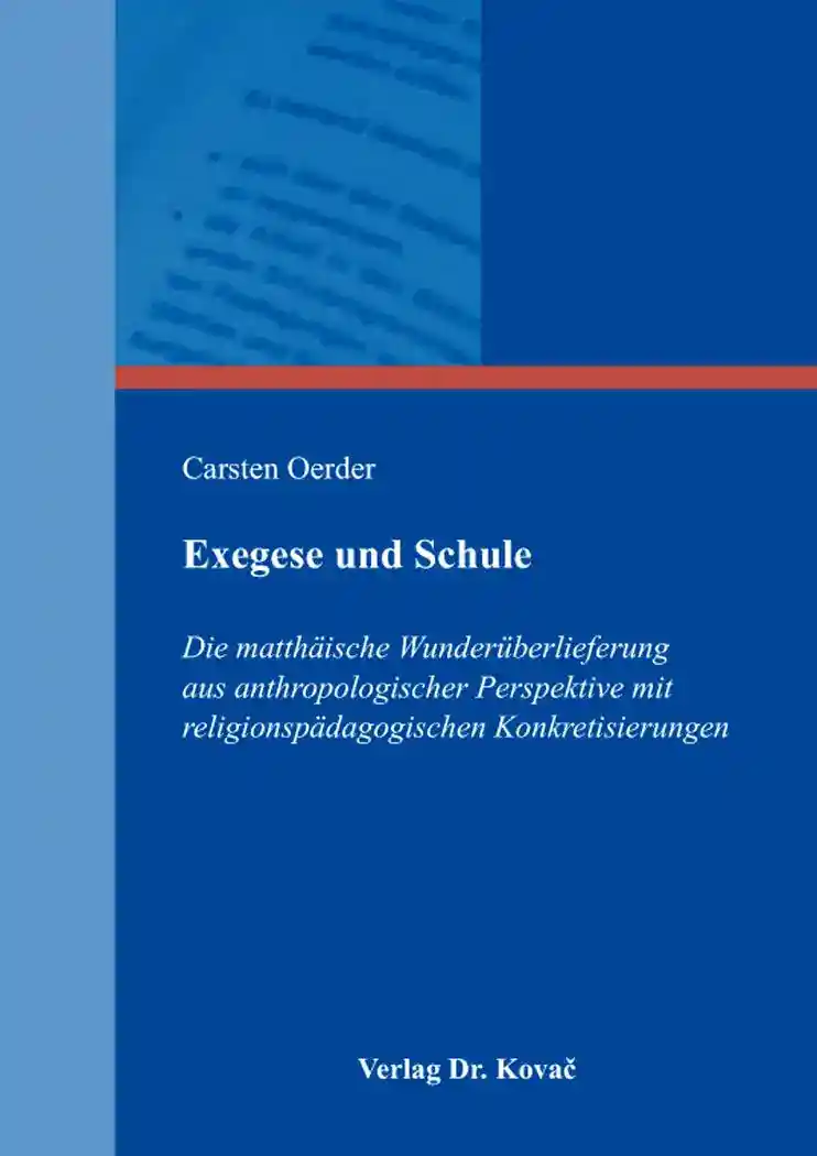 Cover: Exegese und Schule