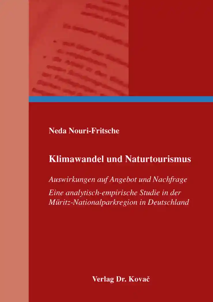 Cover: Klimawandel und Naturtourismus