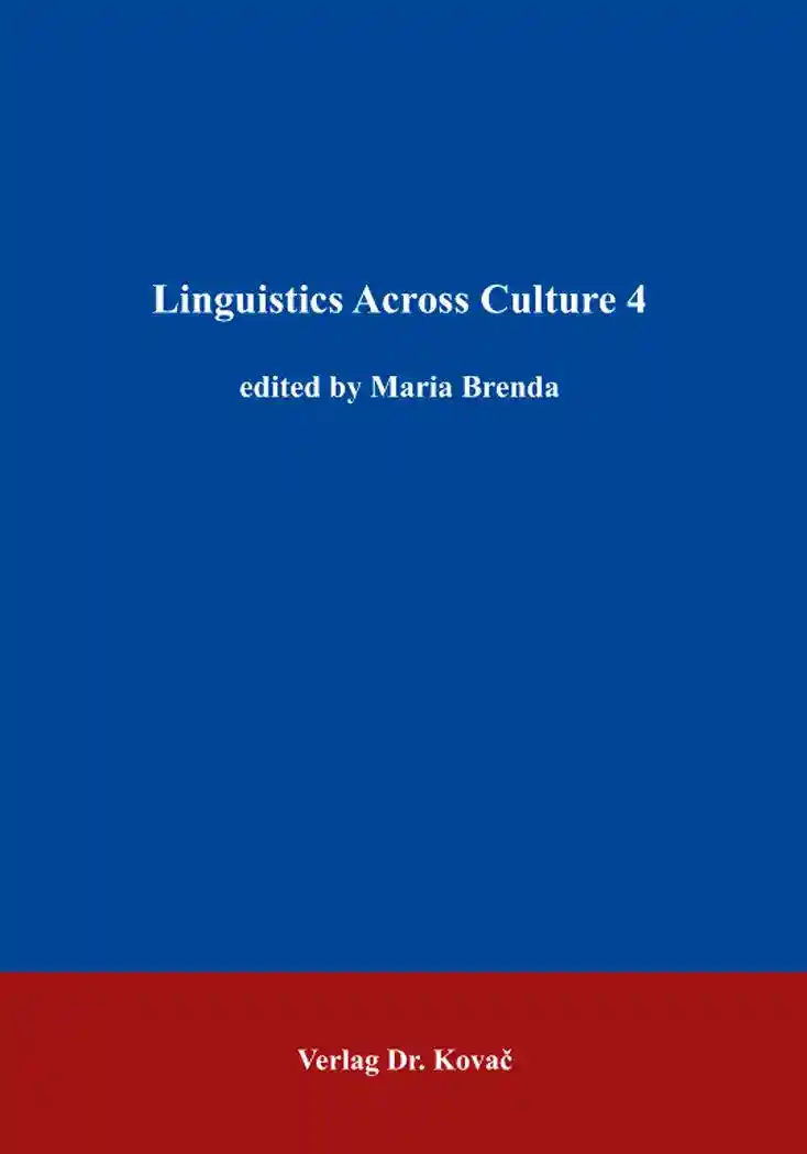 Cover: Linguistics Across Culture 4